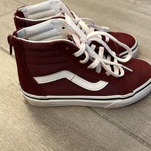 Vans kids sk8-hi zip shoes